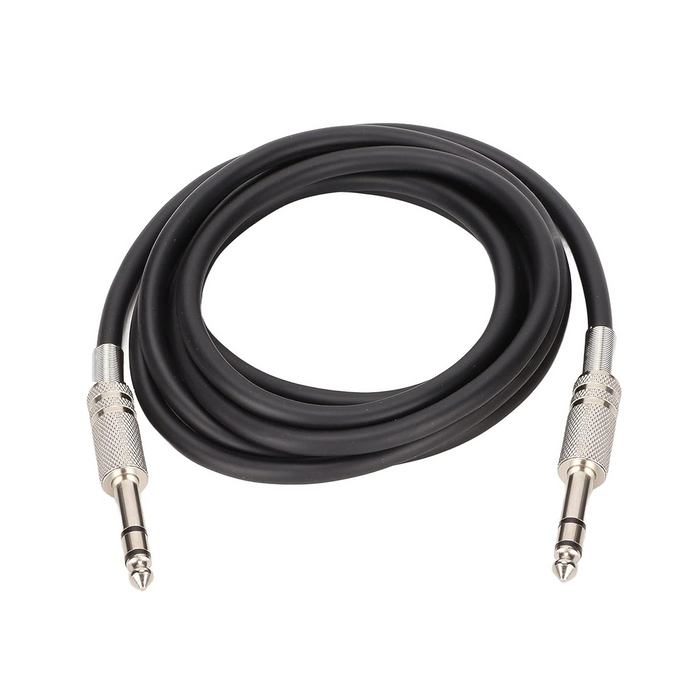Imported 6.35mm Jack - Male To Male  Instrument/Audio Cable  Length: 2.0 Meters - Set of 2