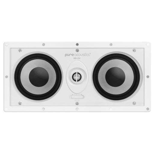 Pure Acoustics WB-252  165W 5.25 "  LCR In-Wall Speaker with Lay-flat Magnetic Grill High Performance Sound Superior Design- Each