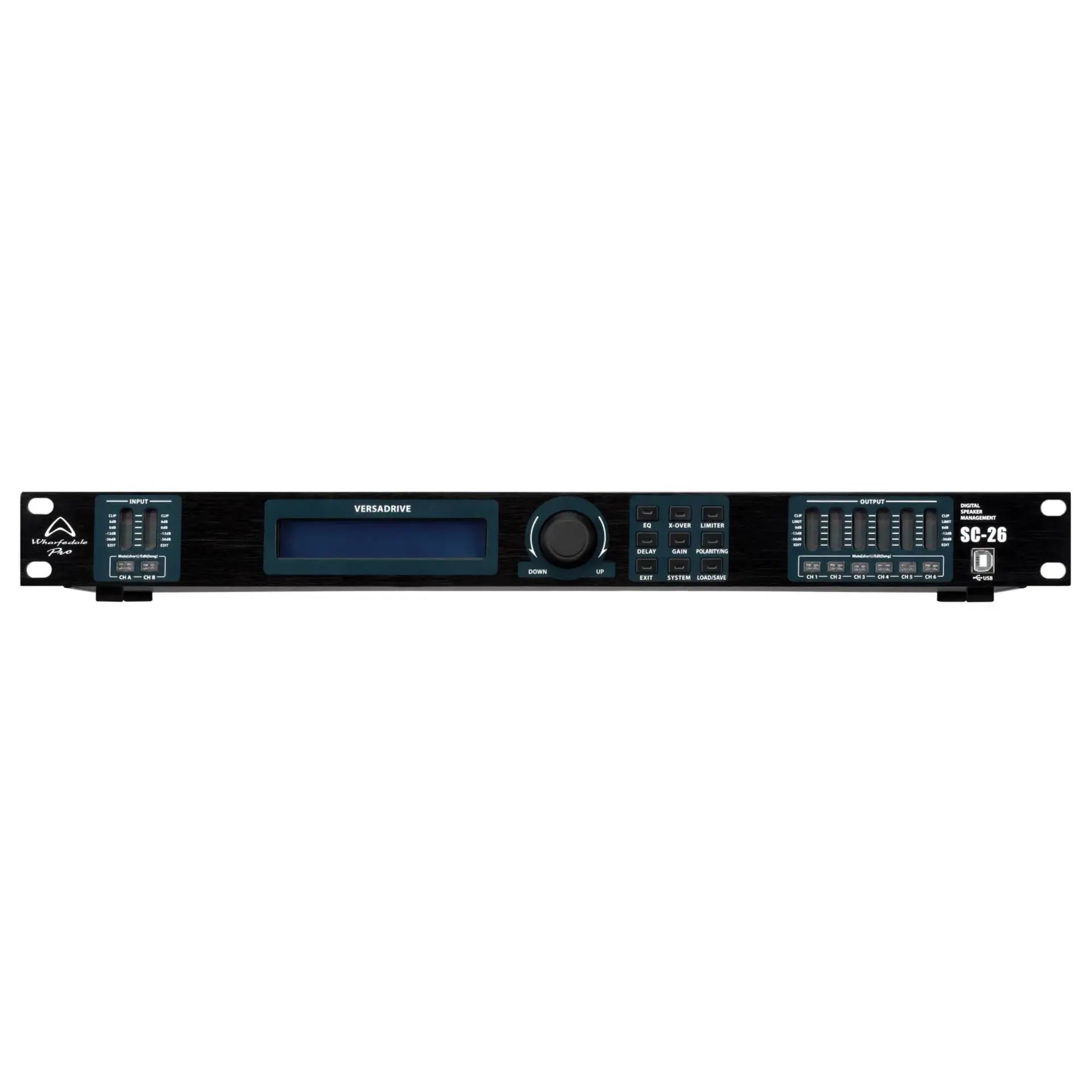 Wharfedale Pro SC -26 Versadrive DSP Processors  2-in, 6-out Speaker Management System - Each