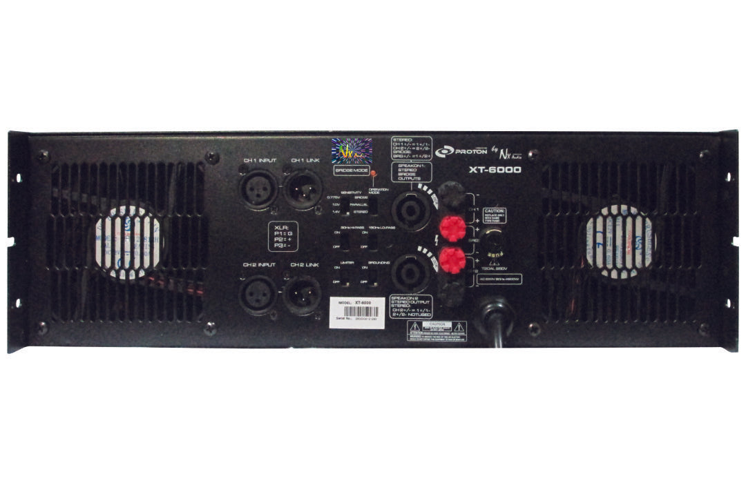 NX Audio XT4000  3400W  Power Amplifier - Each