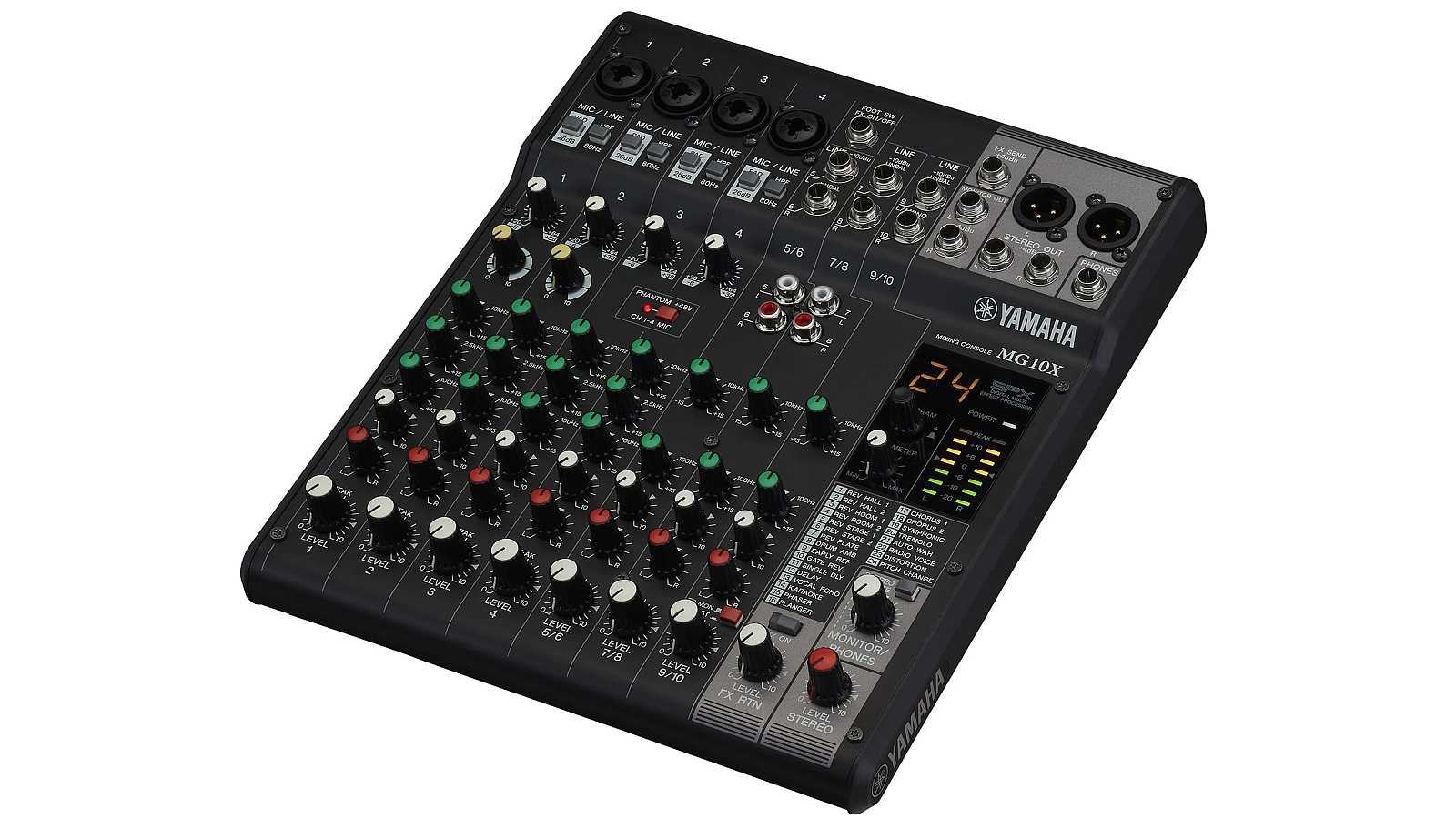 Yamaha MG10X CV Analog Mixing Console, High-grade effects: SPX with 24