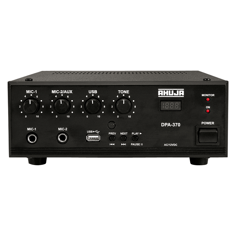 Ahuja DPA 370 PA Mixer Amplifier Digital Player - Audiomaxx India