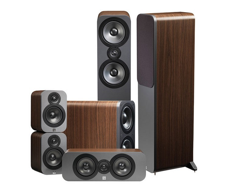Q Acoustics Q3050i Tower Speakers Set With 3060 Subwoofer - Dolby 5.1 Surround Sound Speaker Package # SP006 - Best Home Theatre Systems - Audiomaxx India