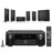 KEF T101 Ultra Slim On The Wall Speaker Home Theater System With Denon AVR x2800h #AM5010*