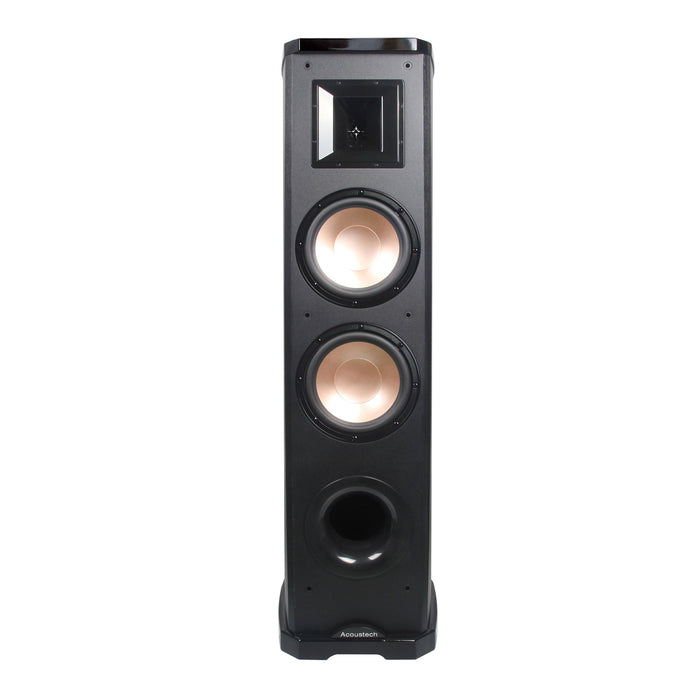 BIC America - Acoustech PL-89II – 600W 2-Way Tower Speaker w/Lacquer & Dual 8” Woofers, 6 1/2” Horn Tweeter