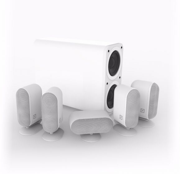 Q-Acoustics Q7000i Plus Satellite / OnWall Speaker Set With Q2070 Active Subwoofer - Dolby 5.1 Surround Sound Speaker Package # SP027 - Audiomaxx India