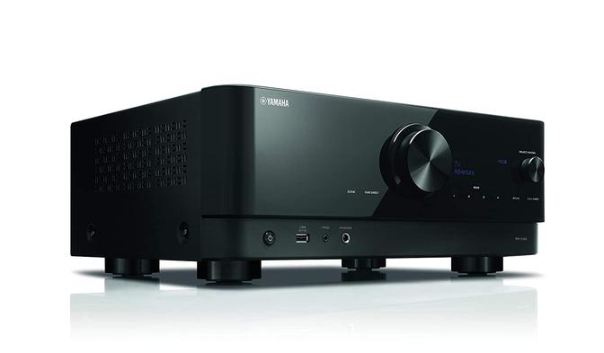 Yamaha RXV4A Audio-Video Receiver With TL1600 BlackStone Satellite Speaker Set - Dolby 5.1 Home Theater Package # AM501011 - Audiomaxx India