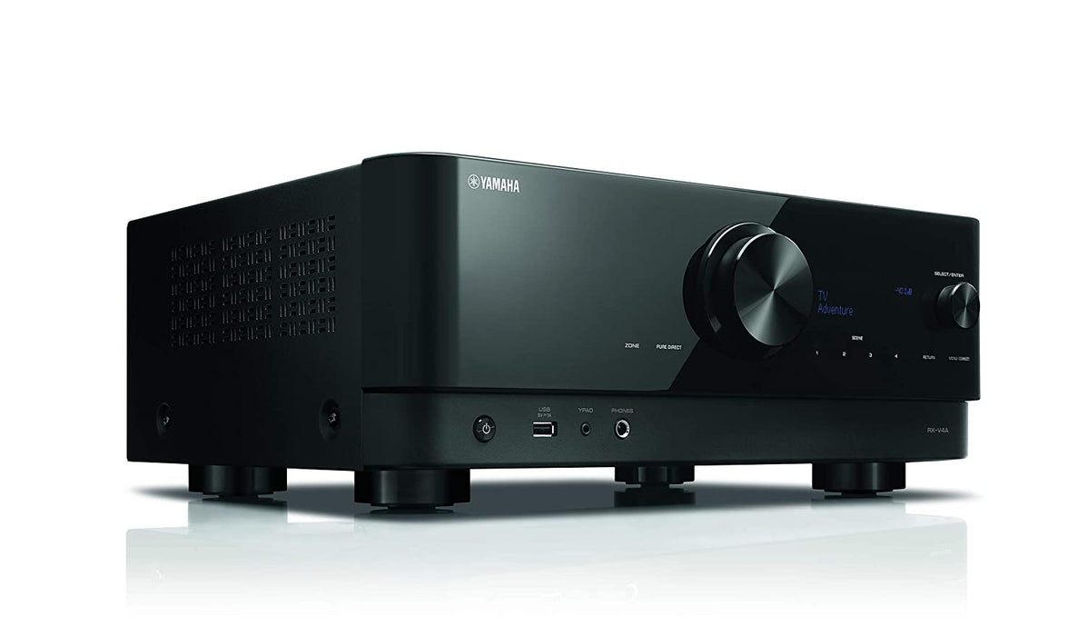 Yamaha AVR RXV4A 5.2-Ch Home Theater Receiver With 8K hdmi. Wi-Fi®, Bluetooth®, Apple AirPlay® 2, and Amazon Alexa Compatibility