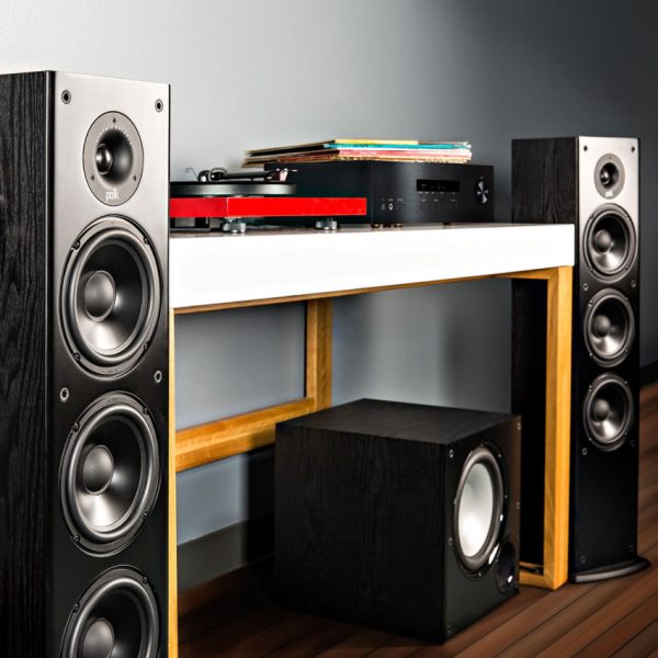 Polk Audio Fusion T50 Tower Set With 10 Inch Powered Subwoofer - Dolby 5.1 Surround Sound Speaker Package # SP017 - Best Home Theatre Systems - Audiomaxx India