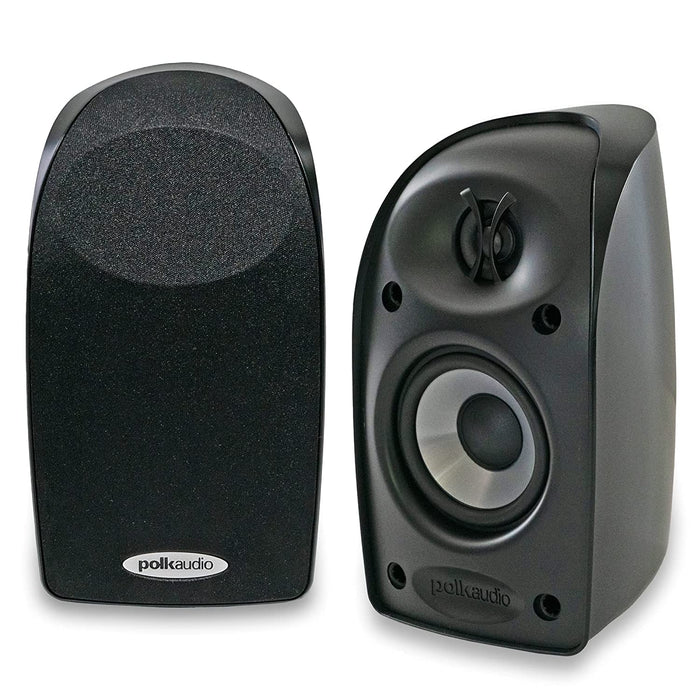 Polk Audio Blackstone TL1 Satellite Speaker (Single, Black) | PowerPort Technology | Hi-Gloss Blackstone Finish | Compact Size, Crisp Sound