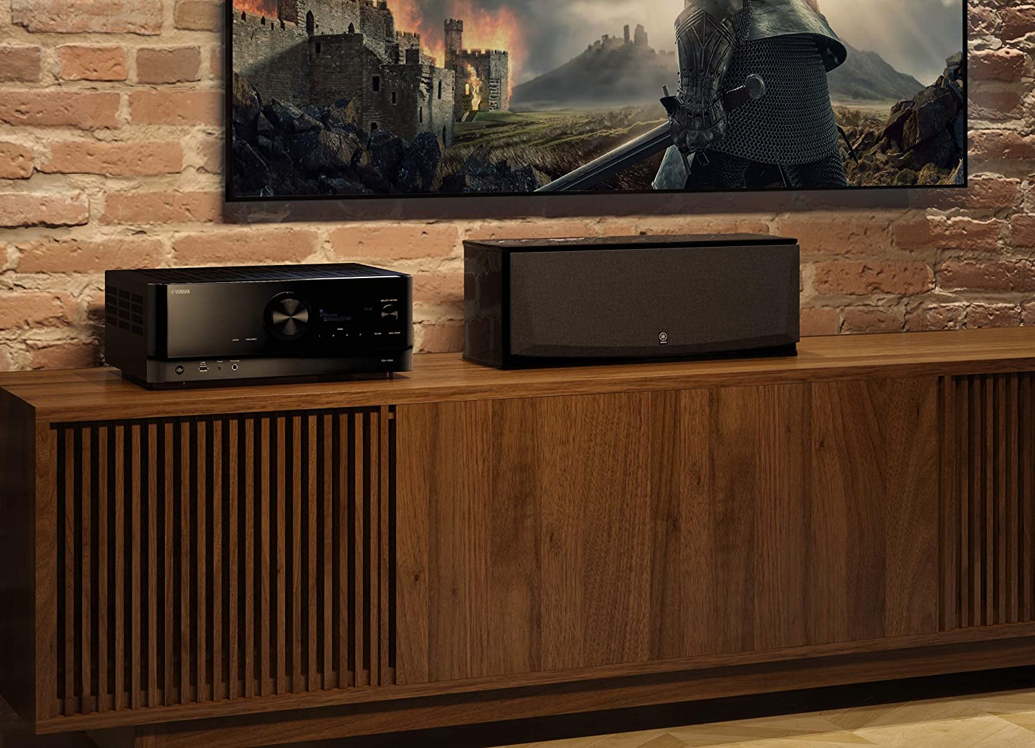 YAMAHA RXV6A 7.2-Channel AV Receiver with Dolby Atmos, WiFi, Bluetooth, AM/FM, Dual Zone and MusicCast