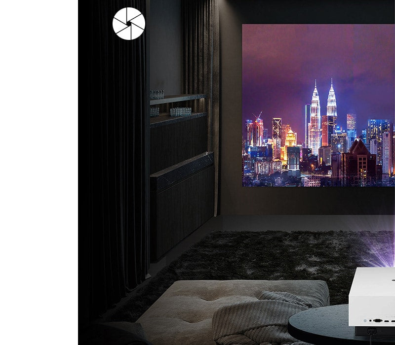 LG-AU810PW CineBeam 4K UHD Laser Smart Home Theater Projector