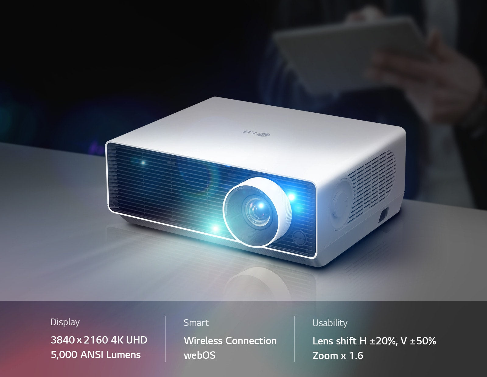 LG-BU50NST ProBeam 4K UHD High Resolution Laser Projector with 5,000 lumens,