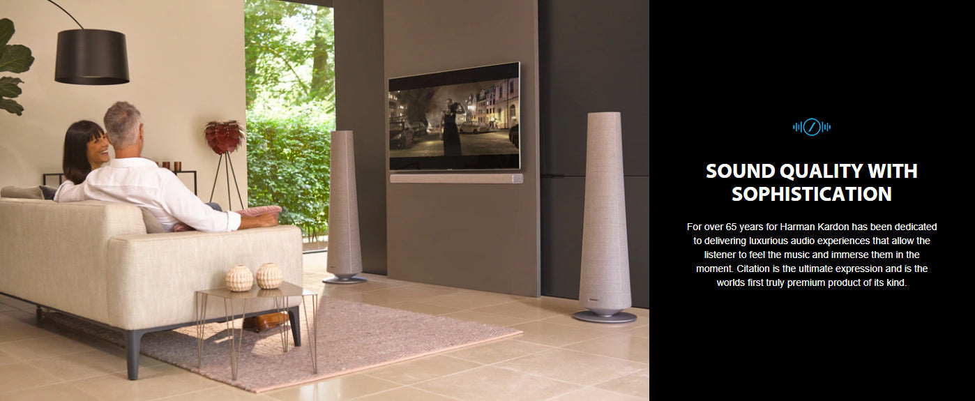 Harman Kardon Citation Wireless Towers Speakers With Built-In Google Assistant and Chromecast - Best Home Theatre Systems - Audiomaxx India