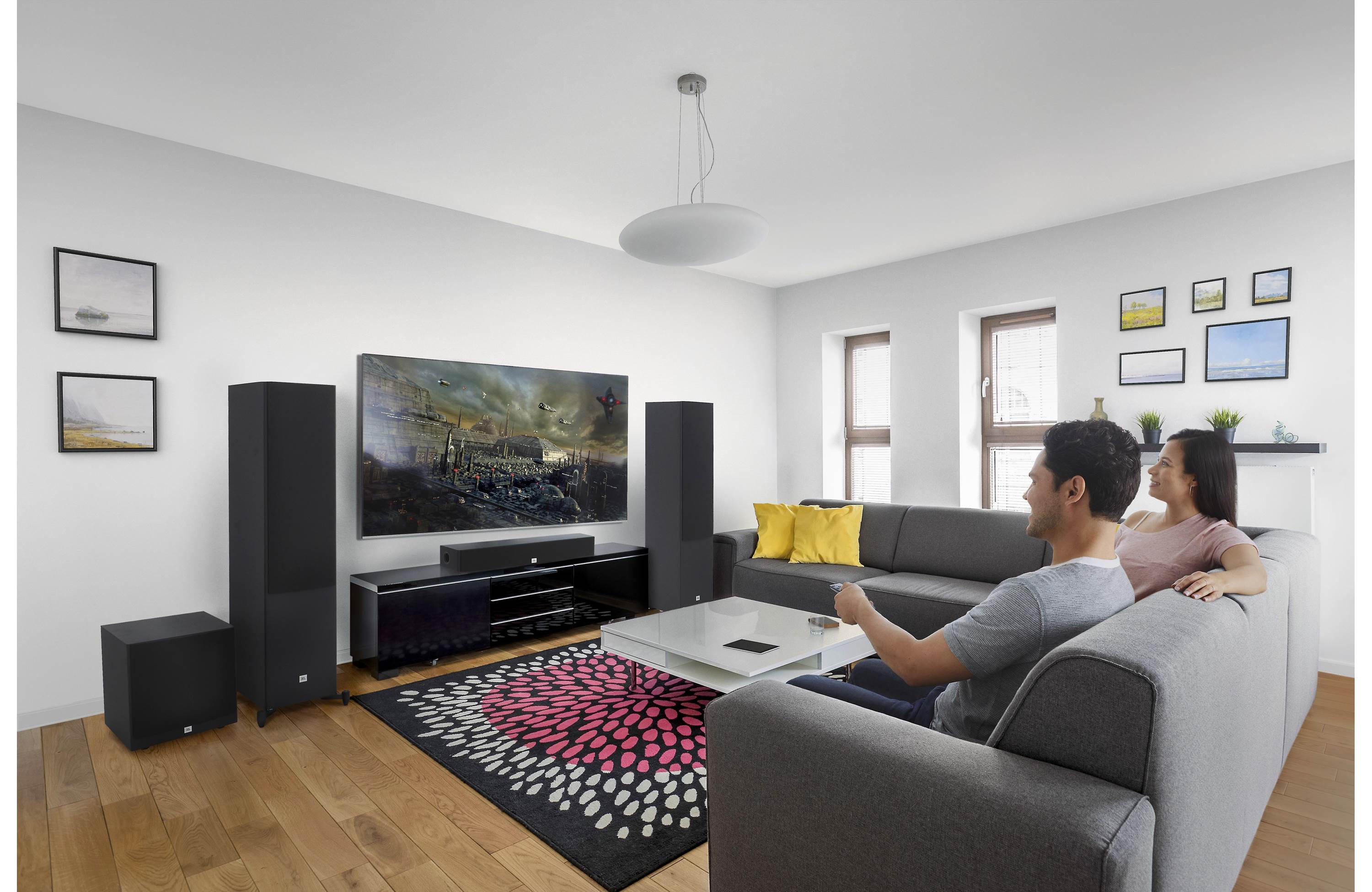 JBL A135C - Slim Centre Speaker For Home Theater - Best Home Theatre Systems - Audiomaxx India