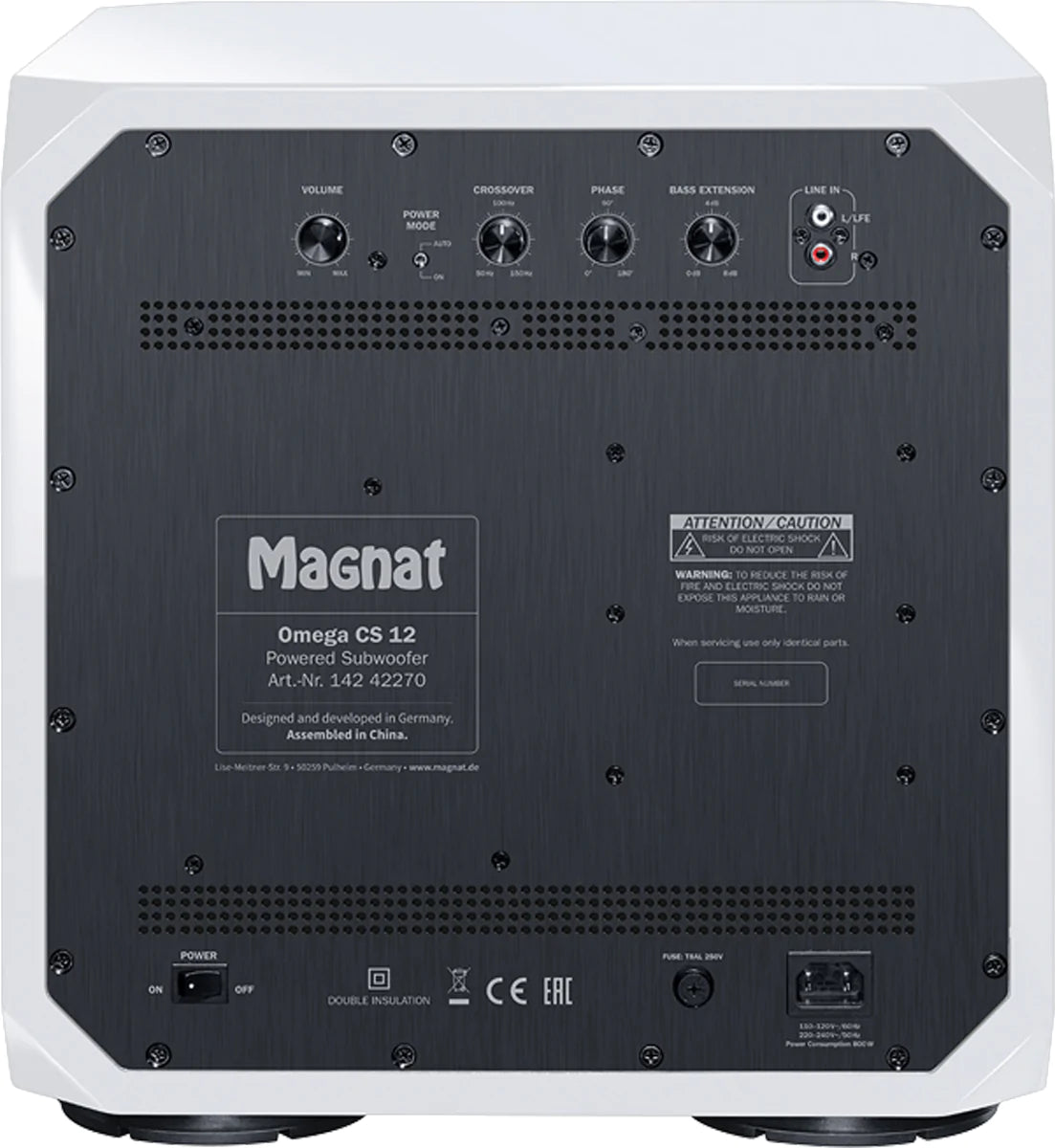 Magnat Omega CS 12 12"Powered Subwoofer