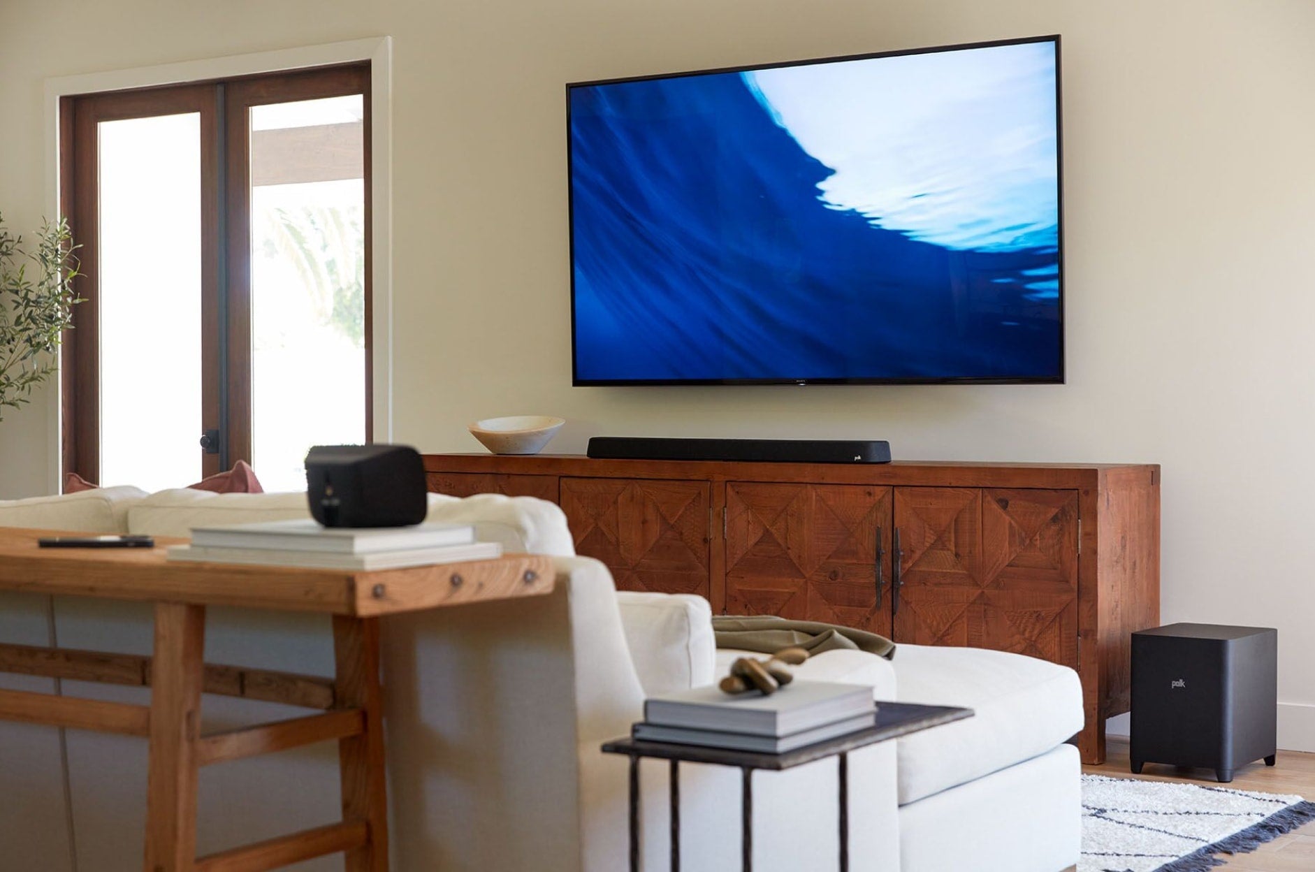 Polk Audio Magnifi Maxx AX 5.1.2 Soundbar With 10" Subwoofer