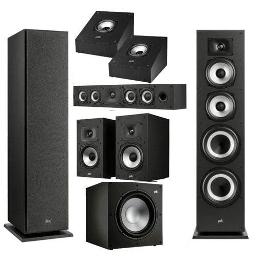 Polk Audio Monitor MXT70 Home Theater 7.1 Dolby Atmos Speaker Package #AM50-X70-1