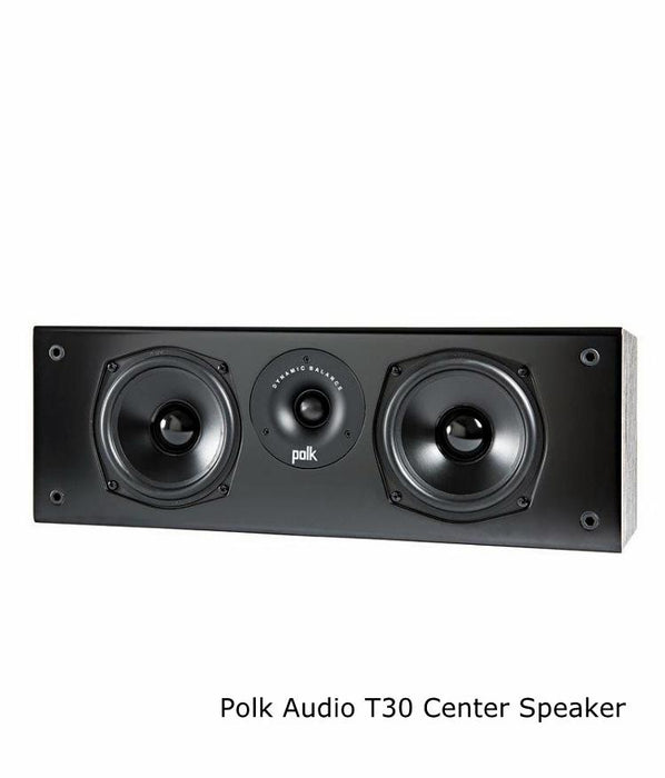 Yamaha RXV485 Audio-Video Receiver With Polk Audio T50 Fusion Speaker Set  - Dolby 5.1 Home Theater Package # AM501021 - Best Home Theatre Systems - Audiomaxx India