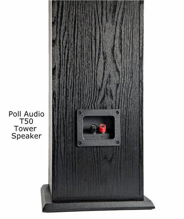 Yamaha RXV585 Audio-Video Receiver With Polk Audio Fusion T50 Tower Speaker Set - Dolby Atmos 7.1 Home Theater Package # AM701009 - Best Home Theatre Systems - Audiomaxx India