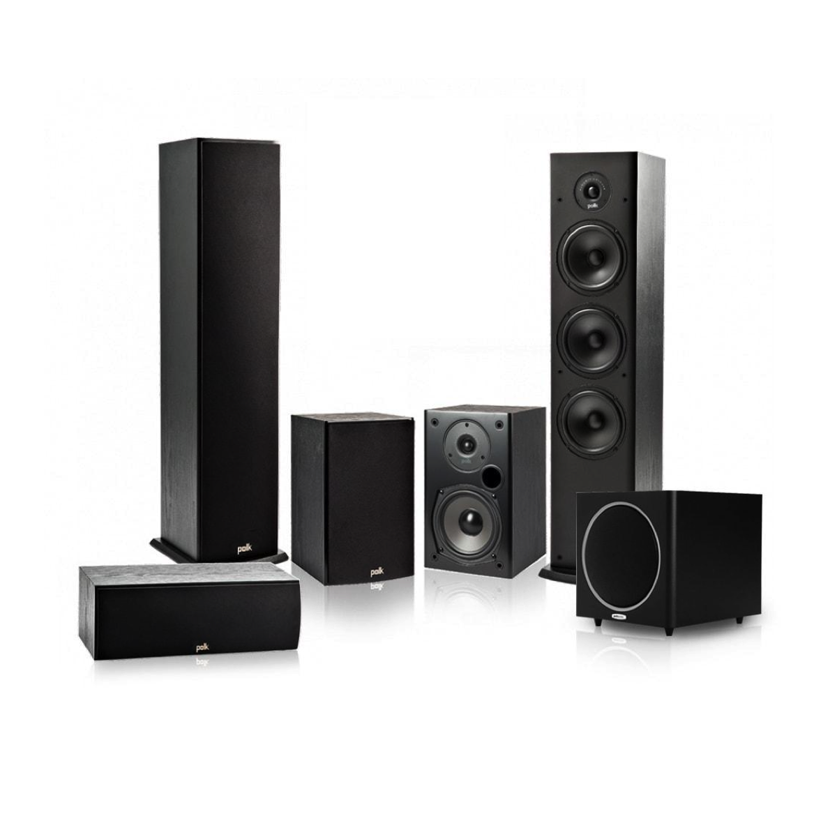 Yamaha HTR-3072 Audio-Video Receiver With Polk Audio T50 Fusion Speaker Set - Dolby 5.1 Home Theater Package # AM501019 - Best Home Theatre Systems - Audiomaxx India