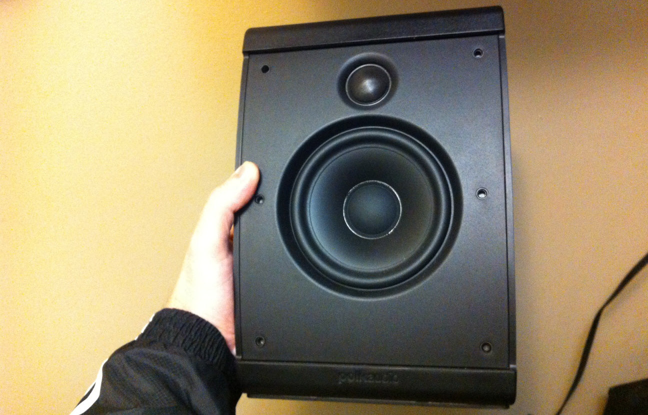 Polk Audio OWM3 Speakers 100w Compact OnWall OR OnShelf, With Stand, M