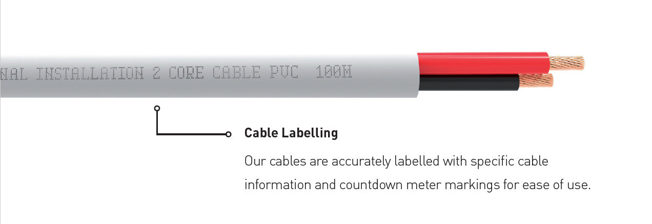 QED QX16/2 -2 Core Speaker Wire -White Jacket RoHS2 Compliant, Flame Retardant- (10 Mtr / 30.8 Feet)