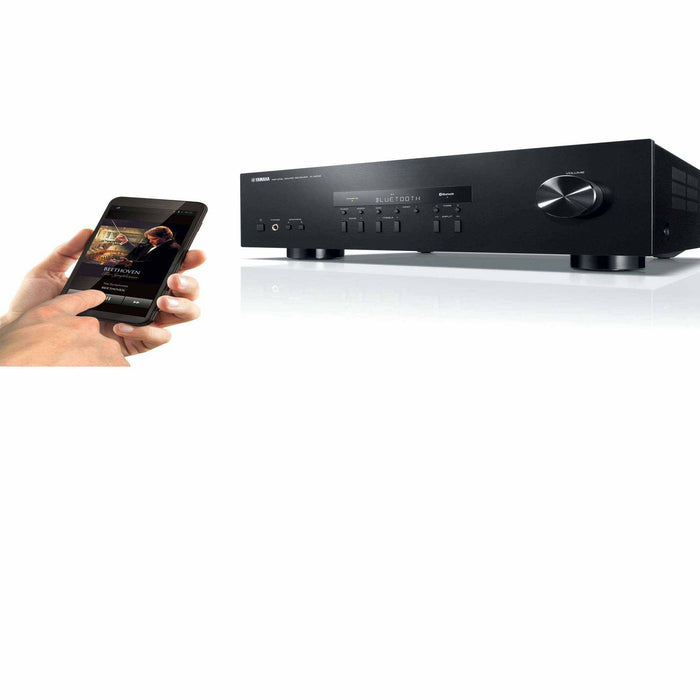 Yamaha R-S202BL Stereo Amplifier With Bluetooth® And AM / FM Radio Tuner - Audiomaxx India