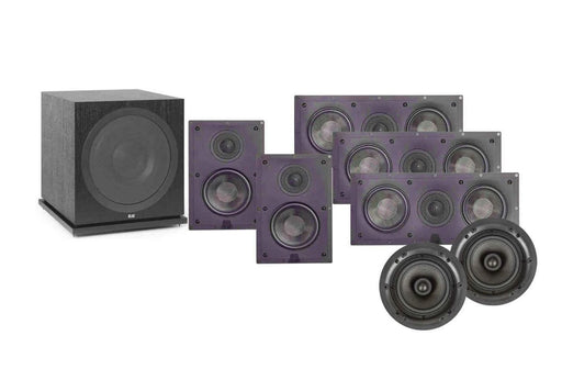 ELAC IW-D Series In-Wall And In-Ceiling -Dolby Atmos 7.1 Home Theater Surround Sound Speaker Package # SP014 - Best Home Theatre Systems - Audiomaxx India