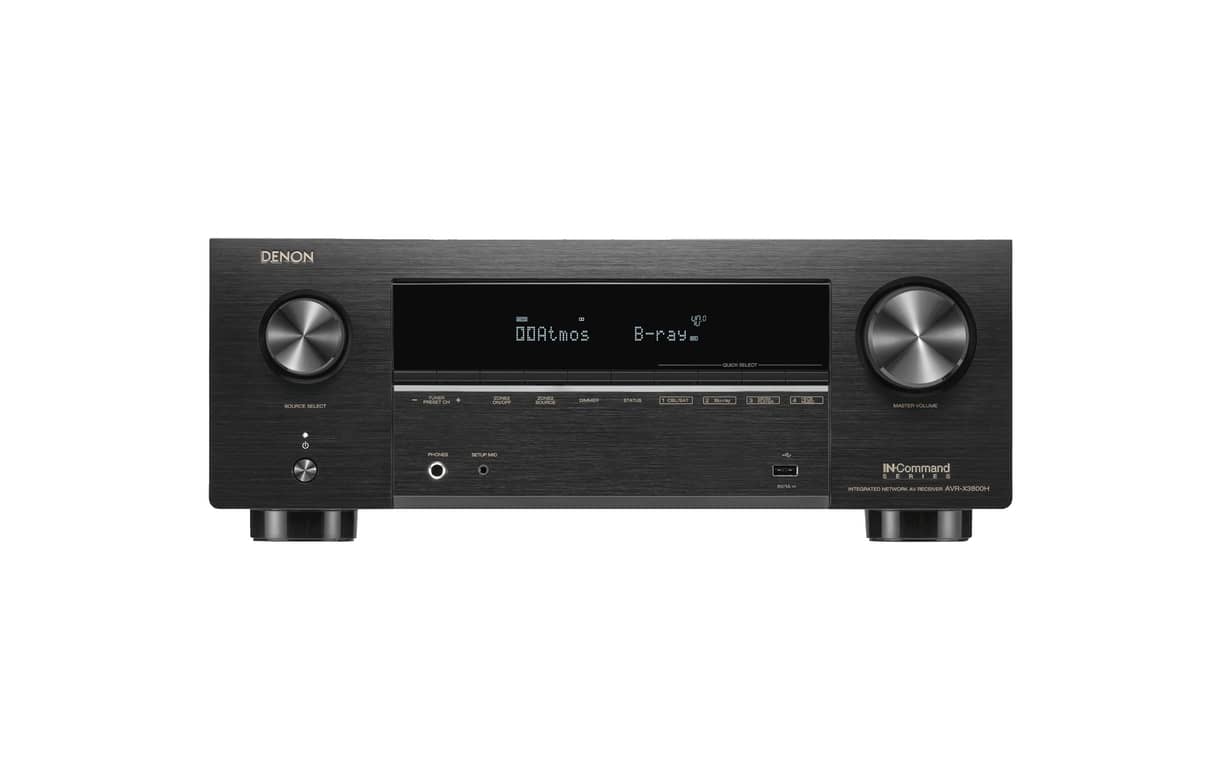 Denon AVR-X3800H 9.4-channel home theater receiver with Dolby Atmos