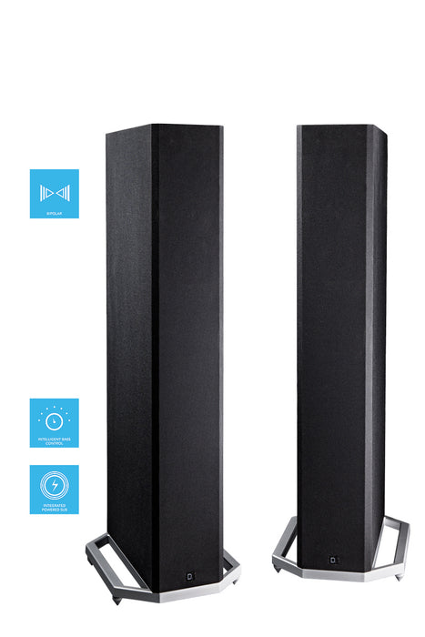 Definitive Technology BP-9020 Bipolar Tower Speakers, Built-in Powered Subwoofer – Pair - Audiomaxx India