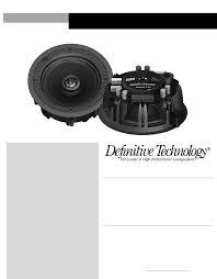 Definitive Technology Di 5.5S In-Wall Speaker – Pair - Audiomaxx India