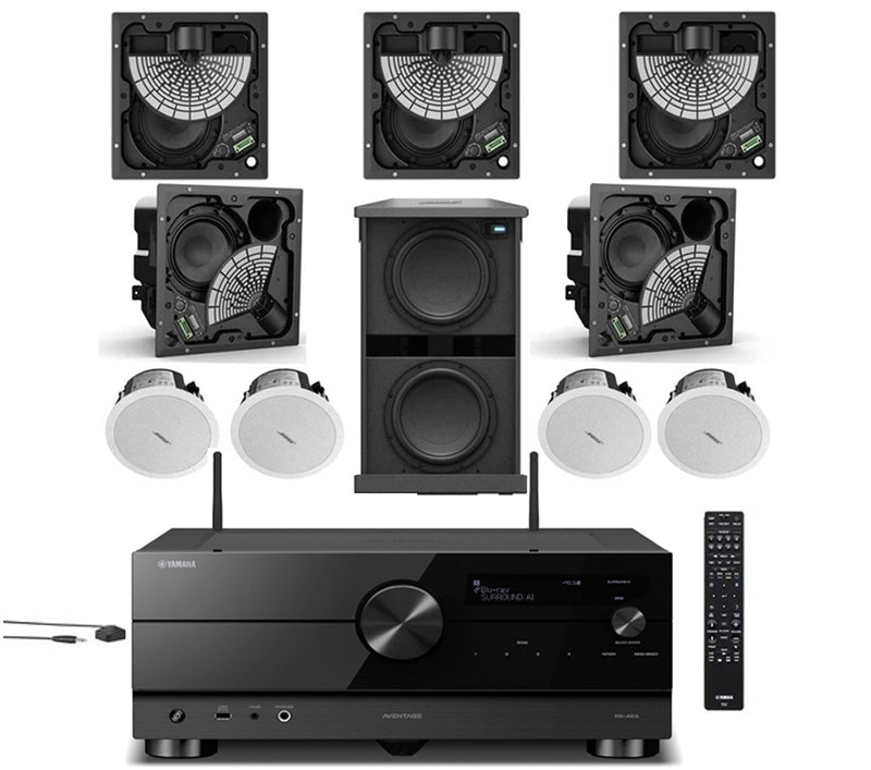 Yamaha RXA6A With Bose EdgeMax Speakers - Dolby Atmos 9.1 Home Theater Package #AM901001