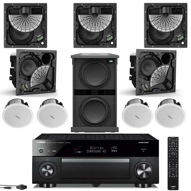 Denon x3800H With Bose EdgeMax Speakers- Dolby Atmos 9.1 Home Theater Package #AM901003 - Audiomaxx India
