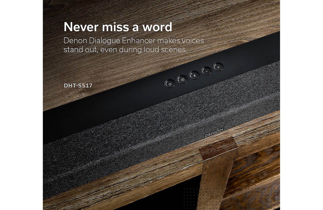 Denon Dolby Atmos DHT-S517 SoundBar 3.1.2 Ch Bluetooth, Wireless Subwoofer
