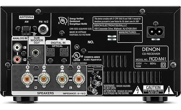 Denon RCD-M41 CD/FM Micro Desktop Stereo Amplifier System With Bluetooth® (Speakers Not Included) - Best Home Theatre Systems - Audiomaxx India