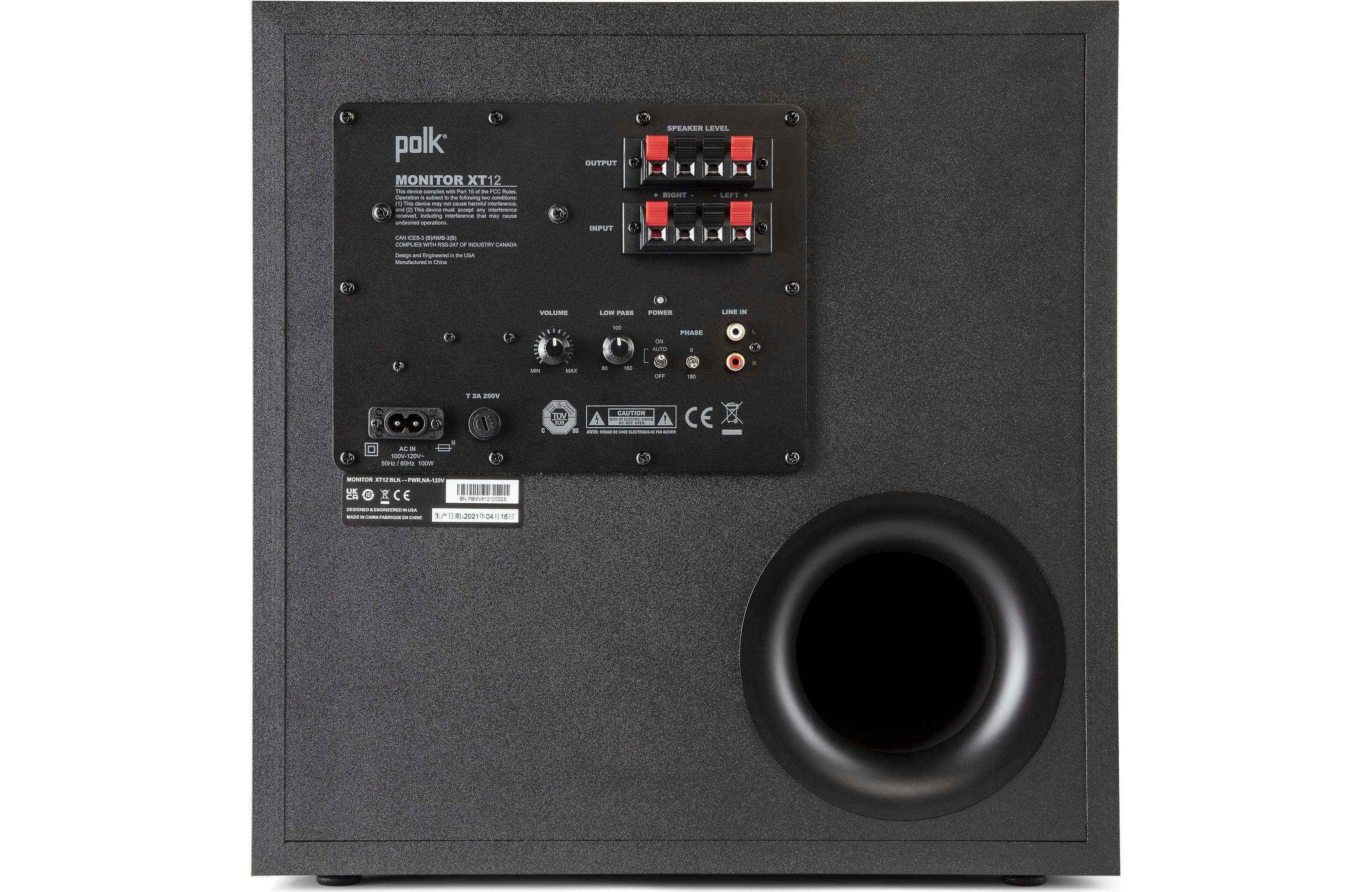 Polk Audio Monitor XT12 12” Powered Subwoofer