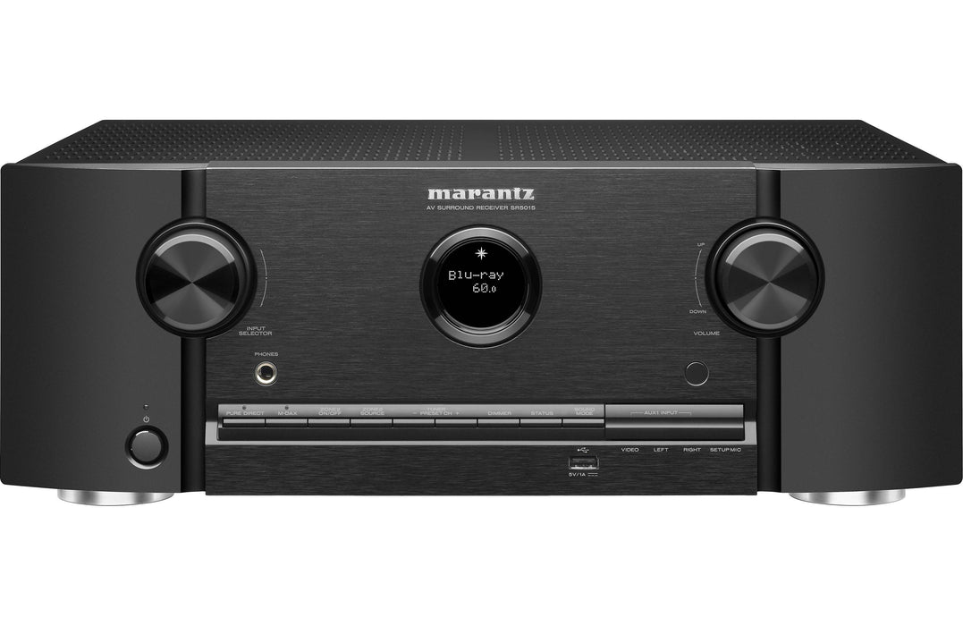 Marantz SR5015 7.2-channel home theater receiver with Dolby Atmos®, Wi-Fi®, Bluetooth®, Apple AirPlay® 2, and Amazon Alexa