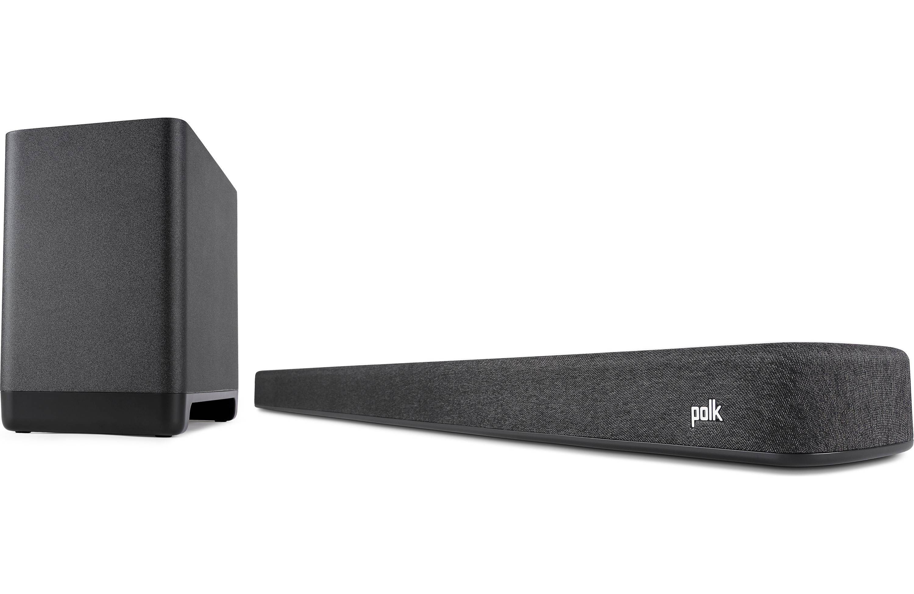 Polk Audio React Soundbar-Subwoofer System With Built-in Bluetooth®, Wi-Fi, and Amazon Alexa