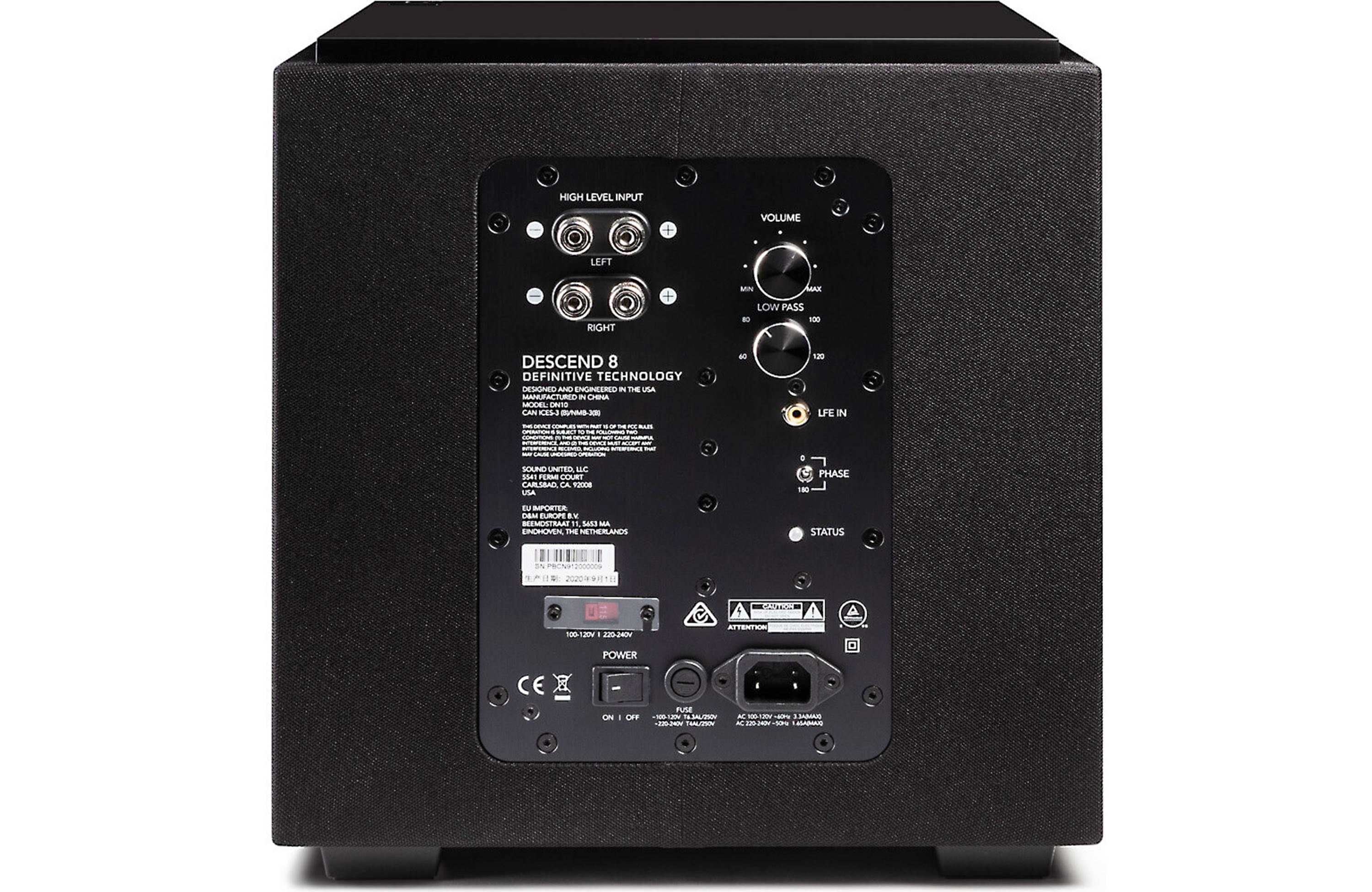 Definitive Technology Descend DN8 Compact Powered Subwoofer