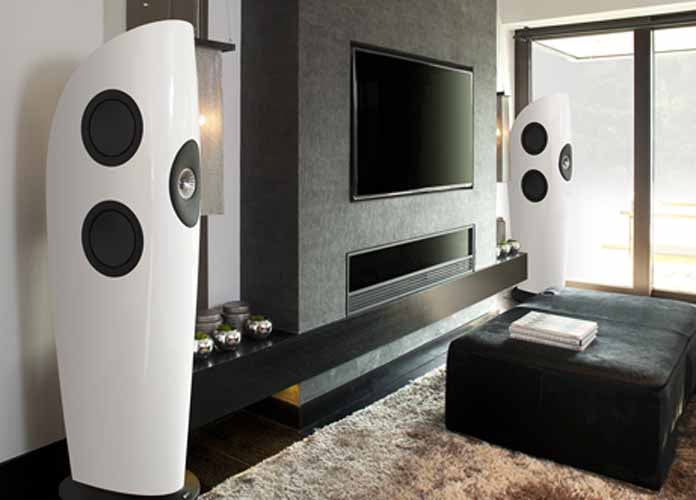 KEF Blade Tower Speaker Pair  Color Option : White OR Black - Best Home Theatre Systems - Audiomaxx India