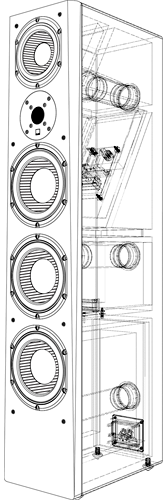 SVS Prime Pinnacle Tower Speakers 3Way - 300w x 2 Dynanmic Power  - Pair - Best Home Theatre Systems - Audiomaxx India