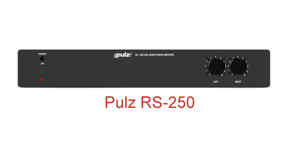 Pulz : RS250 MonoBlock Power Amplifier - 100W RMS x 4Ω Both Channel Driven