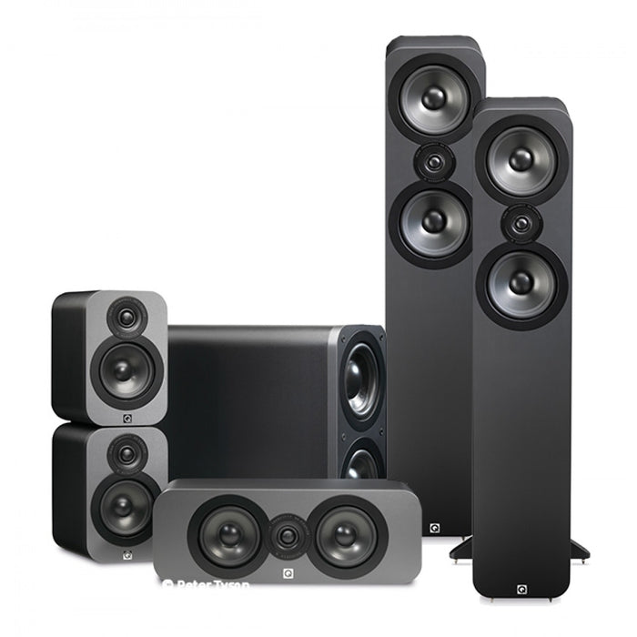 Q Acoustics Q3050i Tower Speakers Set With 3060 Subwoofer - Dolby 5.1 Surround Sound Speaker Package # SP006 - Best Home Theatre Systems - Audiomaxx India
