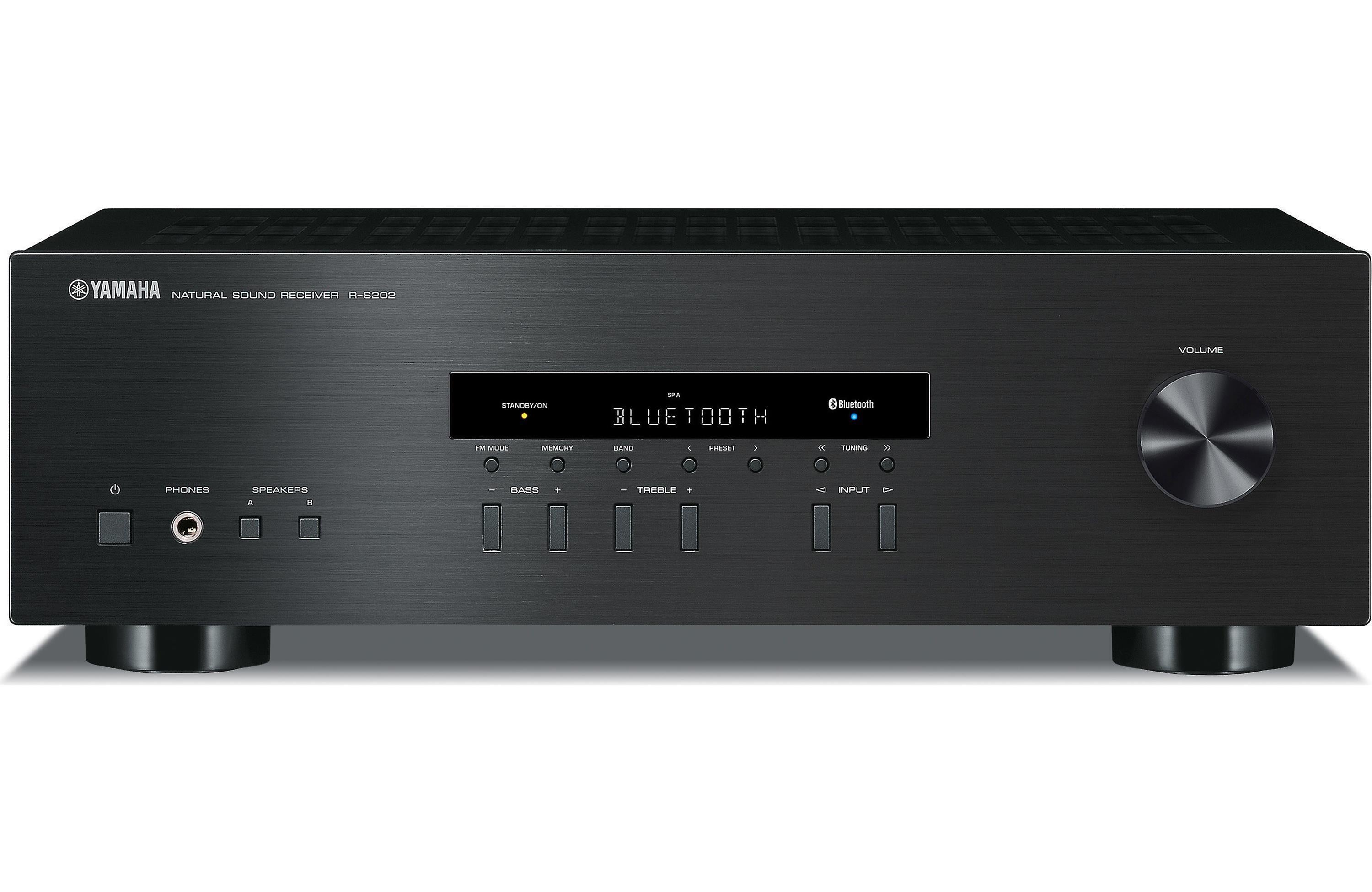 Yamaha R-S202BL Stereo Amplifier With Bluetooth® And AM / FM Radio Tuner - Audiomaxx India