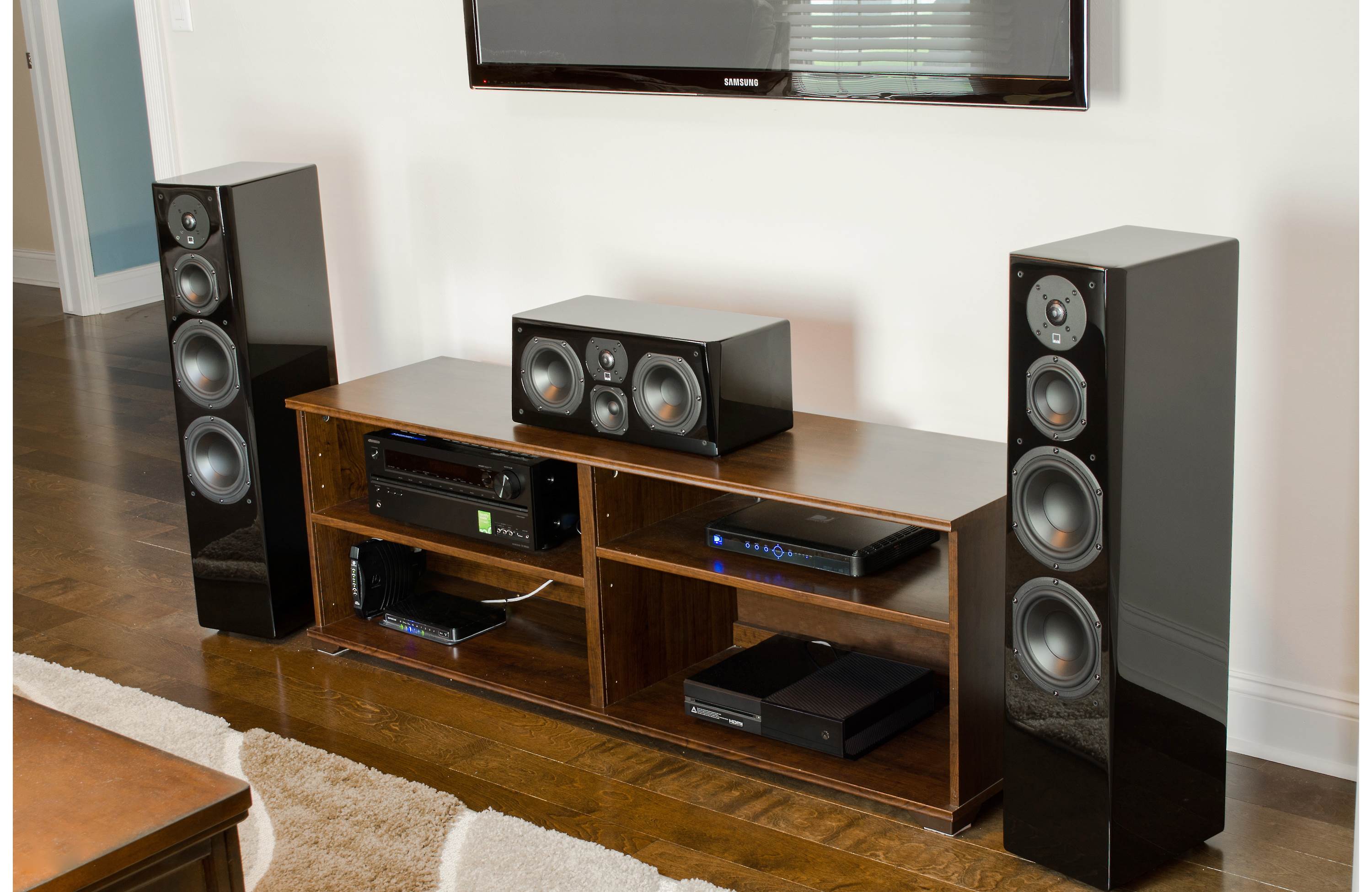 SVS Prime Tower Floor-Standing Speaker Pair - (Gloss Black) - Best Home Theatre Systems - Audiomaxx India