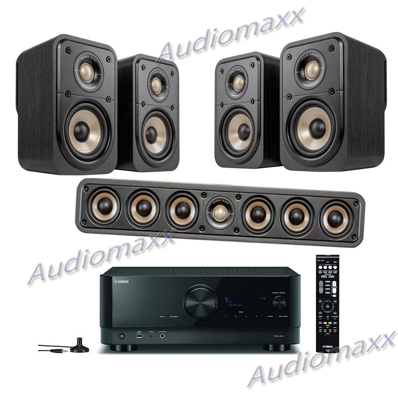 Yamaha RXV4A With Polk Audio ES10 Speakers - Dolby 5.0 Home Theater Package #AM500001