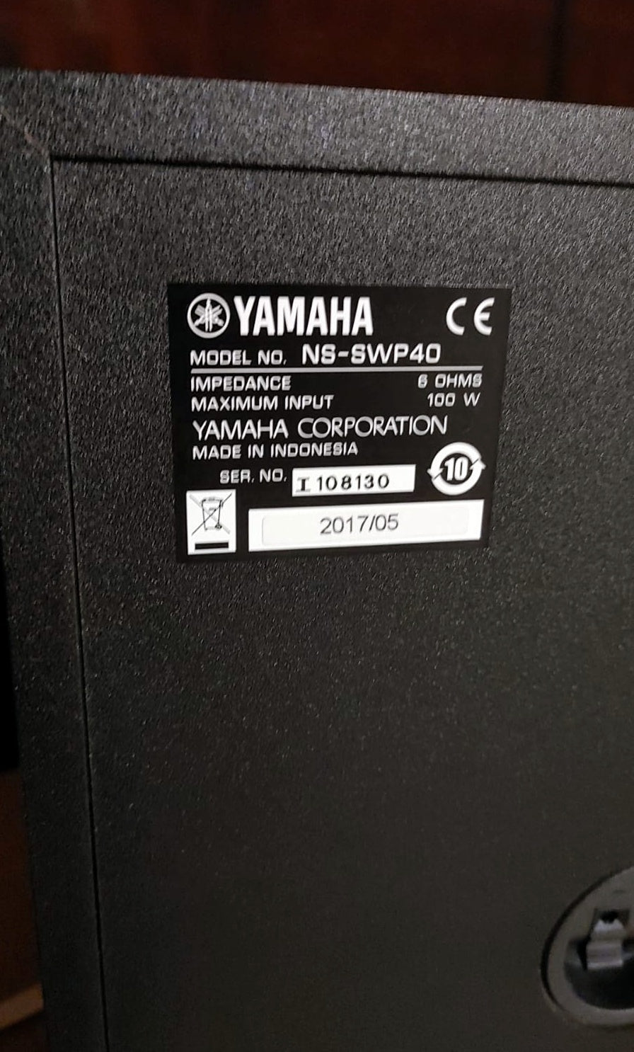 Yamaha NSSWP40 Passive Subwoofer New With 1 Year Warranty  ( Brown Box )